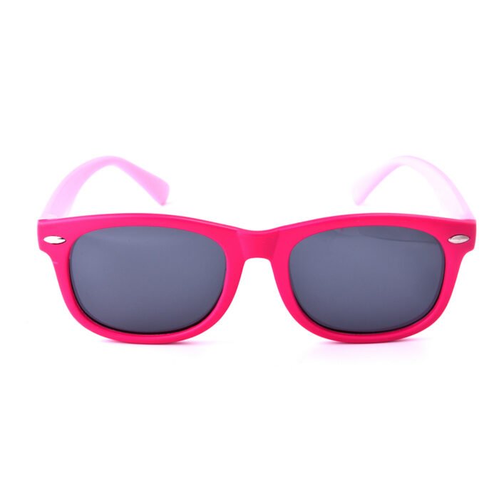 Shop bold pink wayfarer sunglasses for children at Beirut Shades. Fun, stylish, and UV protection for your little adventurer.